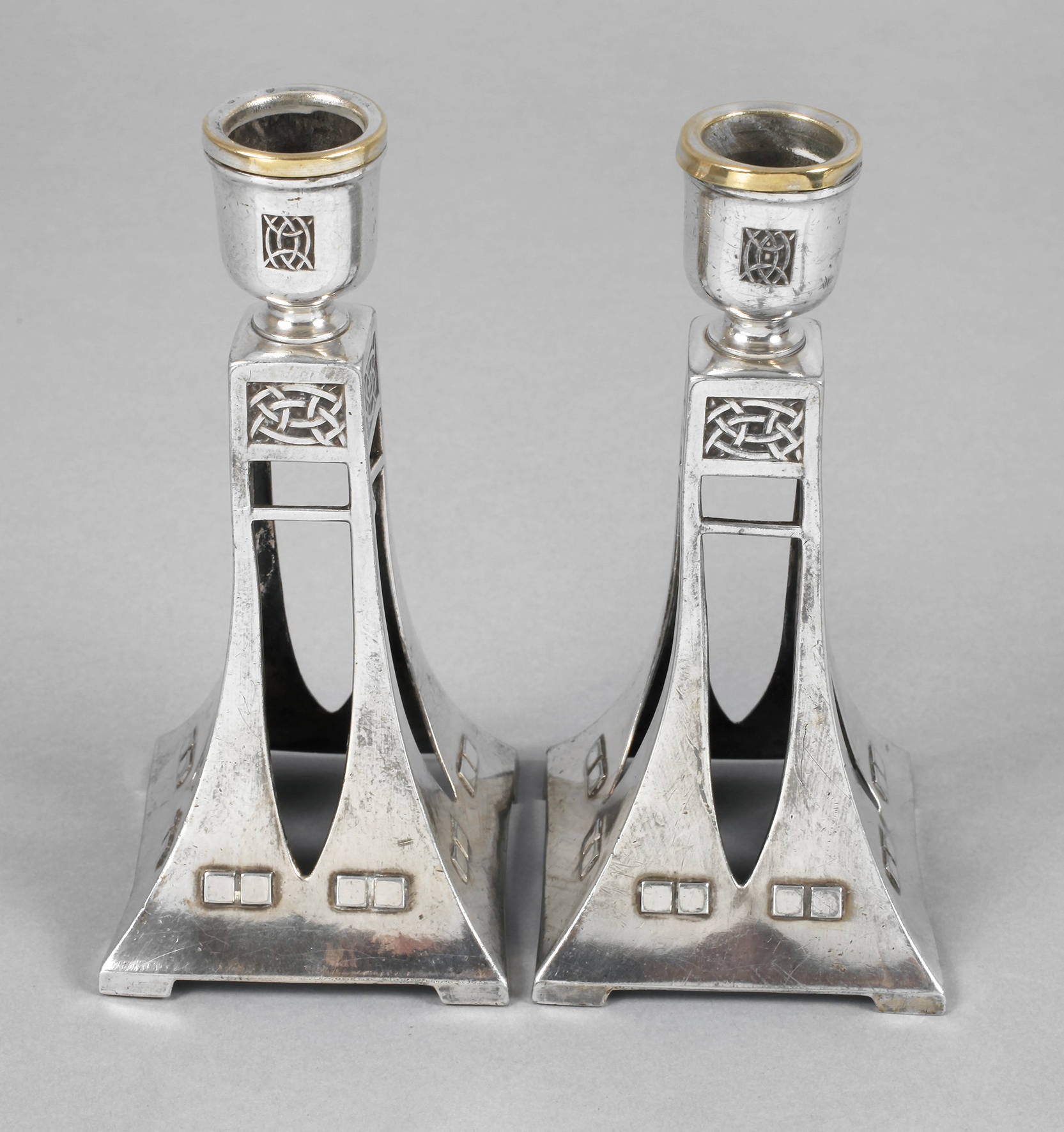 WMF Geislingen Paar Jugenstilleuchter