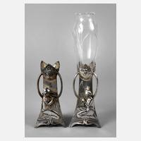 WMF zwei figürliche Einsteckvasen111