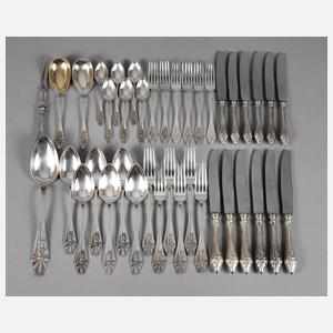 Großes Silberbesteck Jugendstil