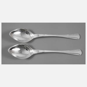 Zwei Menülöffel Joseph Maria Olbrich