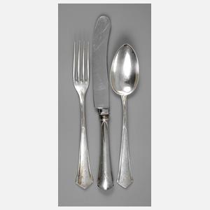 Drei Teile Menübesteck Peter Behrens