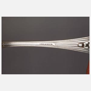 Satz Silberbesteck Jugendstil