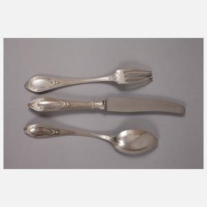 Satz Silberbesteck Jugendstil