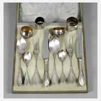 Satz Silberbesteck Jugendstil111