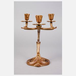 Dreiflammiger Jugendstilleuchter