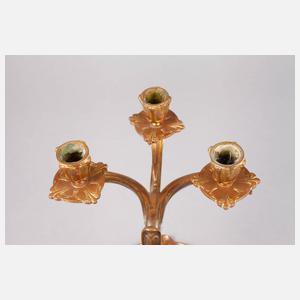 Dreiflammiger Jugendstilleuchter