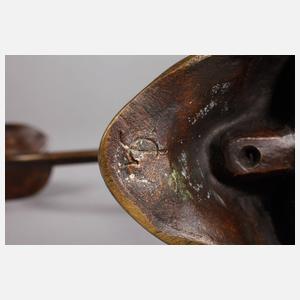 Paar Jugendstilleuchter Seerosendekor