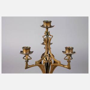 Vierflammiger Jugendstilleuchter