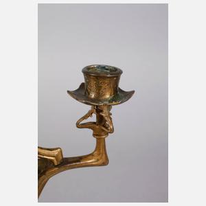 Vierflammiger Jugendstilleuchter