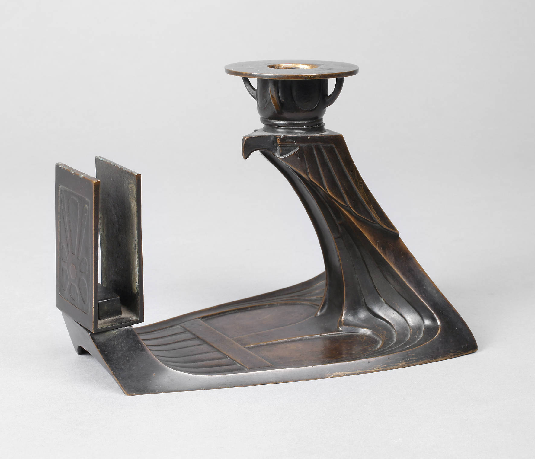 Bronzeleuchter Jugendstil