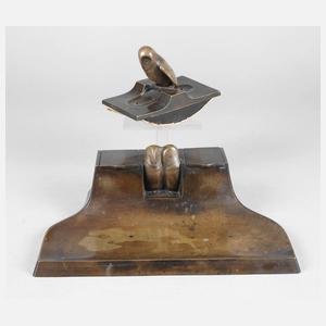 Jugendstil-Schreibset Bronze