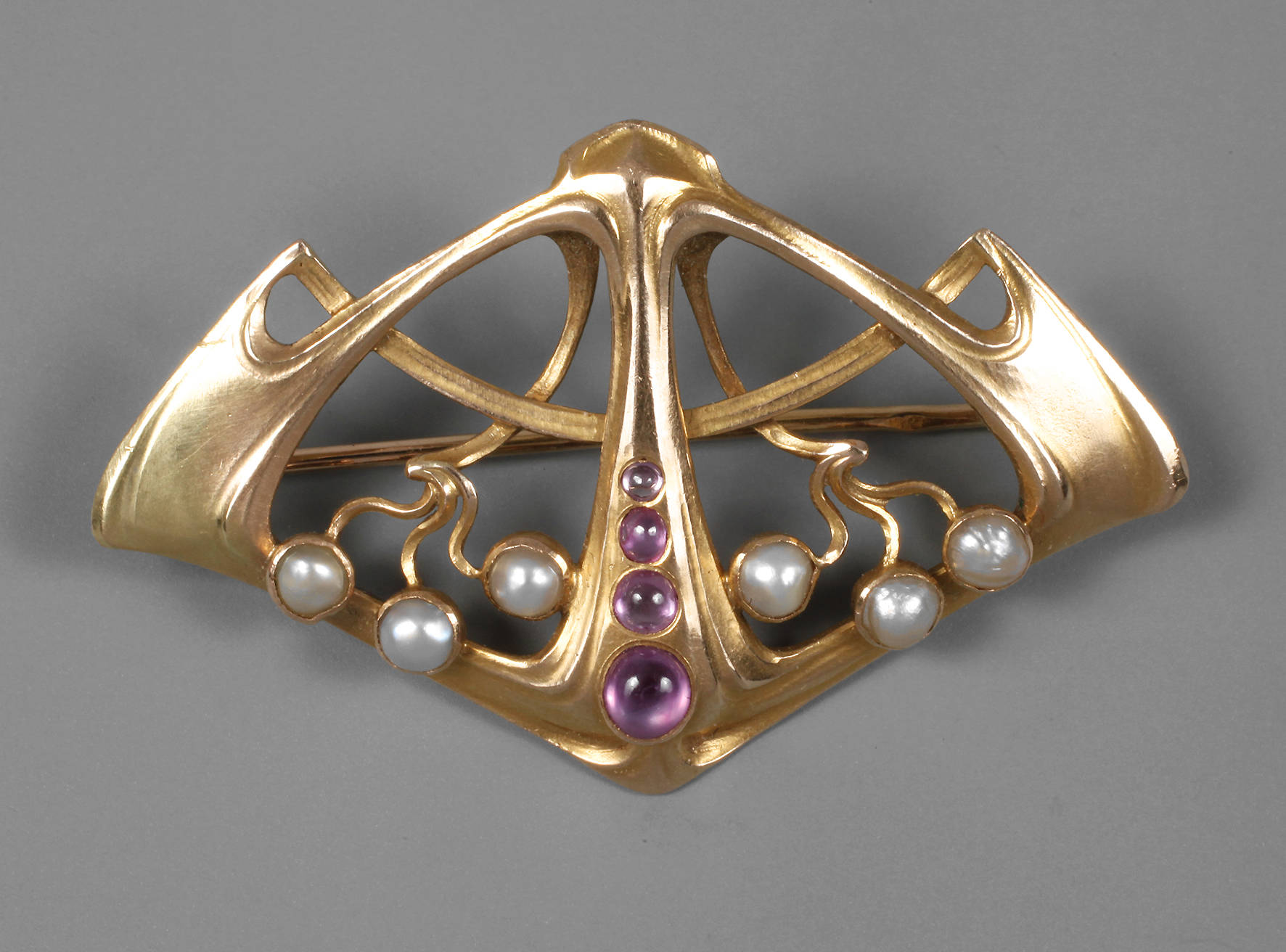 Goldbrosche Jugendstil