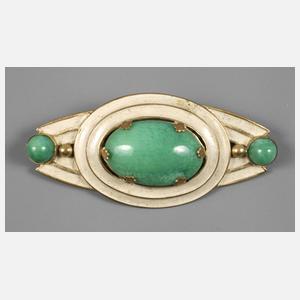 Jugendstilbrosche Email