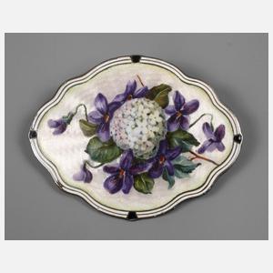Jugendstil Emailbrosche