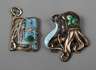 Emailanhänger und Brosche Jugendstil