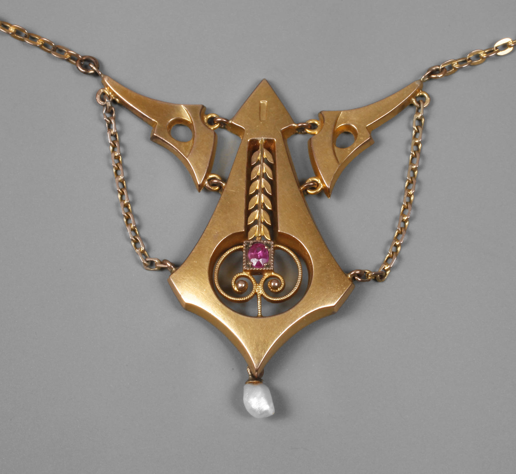 Goldcollier Jugendstil