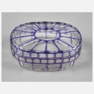 Glasdeckeldose Otto Prutscher attr.