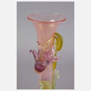 Große Jugendstilpokalglasvase