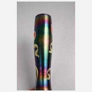 Jugendstilvase Emailmalerei