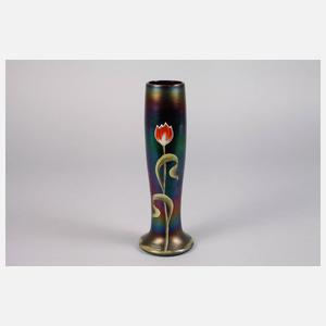 Jugendstilvase Emailmalerei