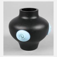 Jugendstilvase mit blauen Nuppen111