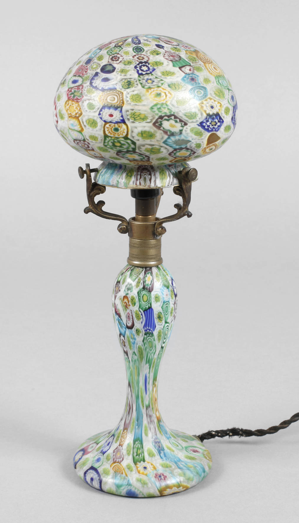 Murano Tischlampe ”Murrine e Millefiori”