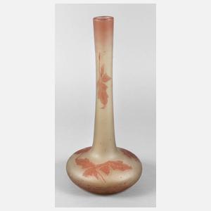 Schneider große Ätzglasvase