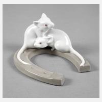 Fraureuth zwei Mäuse auf Hufeisen111