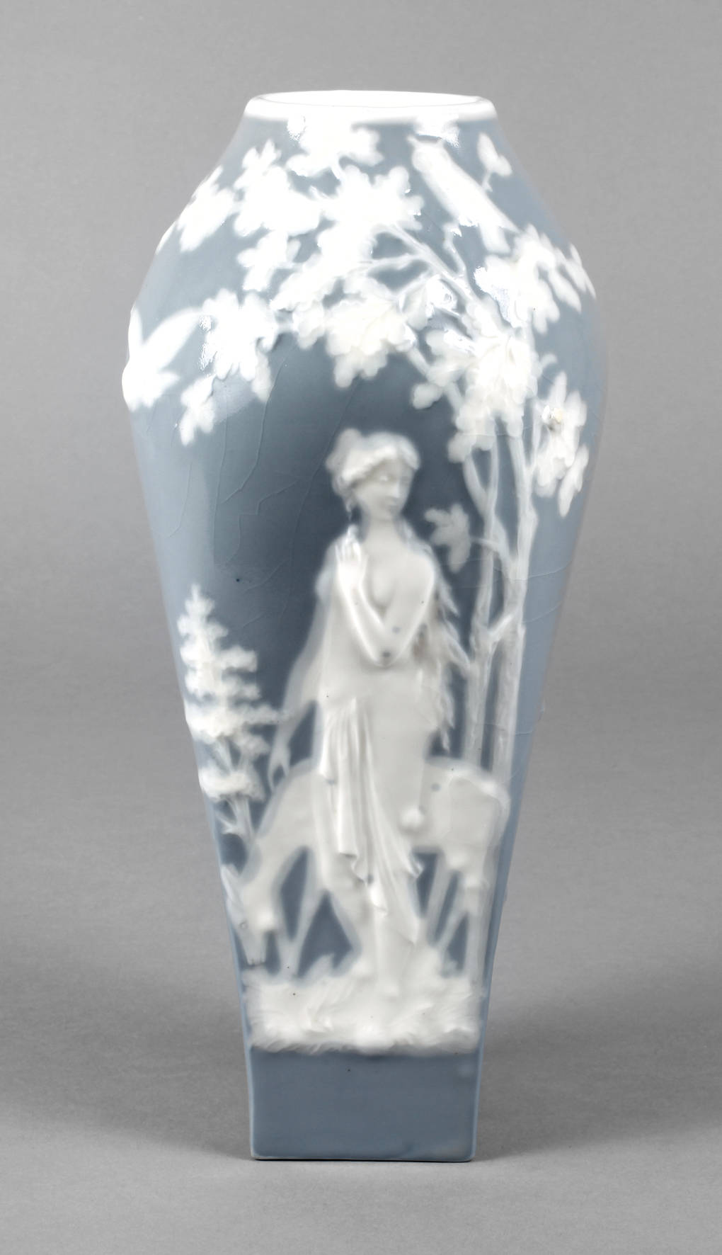 Ilmenau Jugendstilvase Pâte sur Pâte