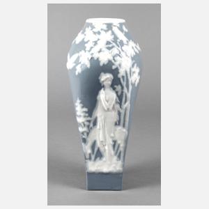 Ilmenau Jugendstilvase Pâte sur Pâte