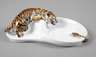 Meissen Teichert Schale mit Tiger und Schlange