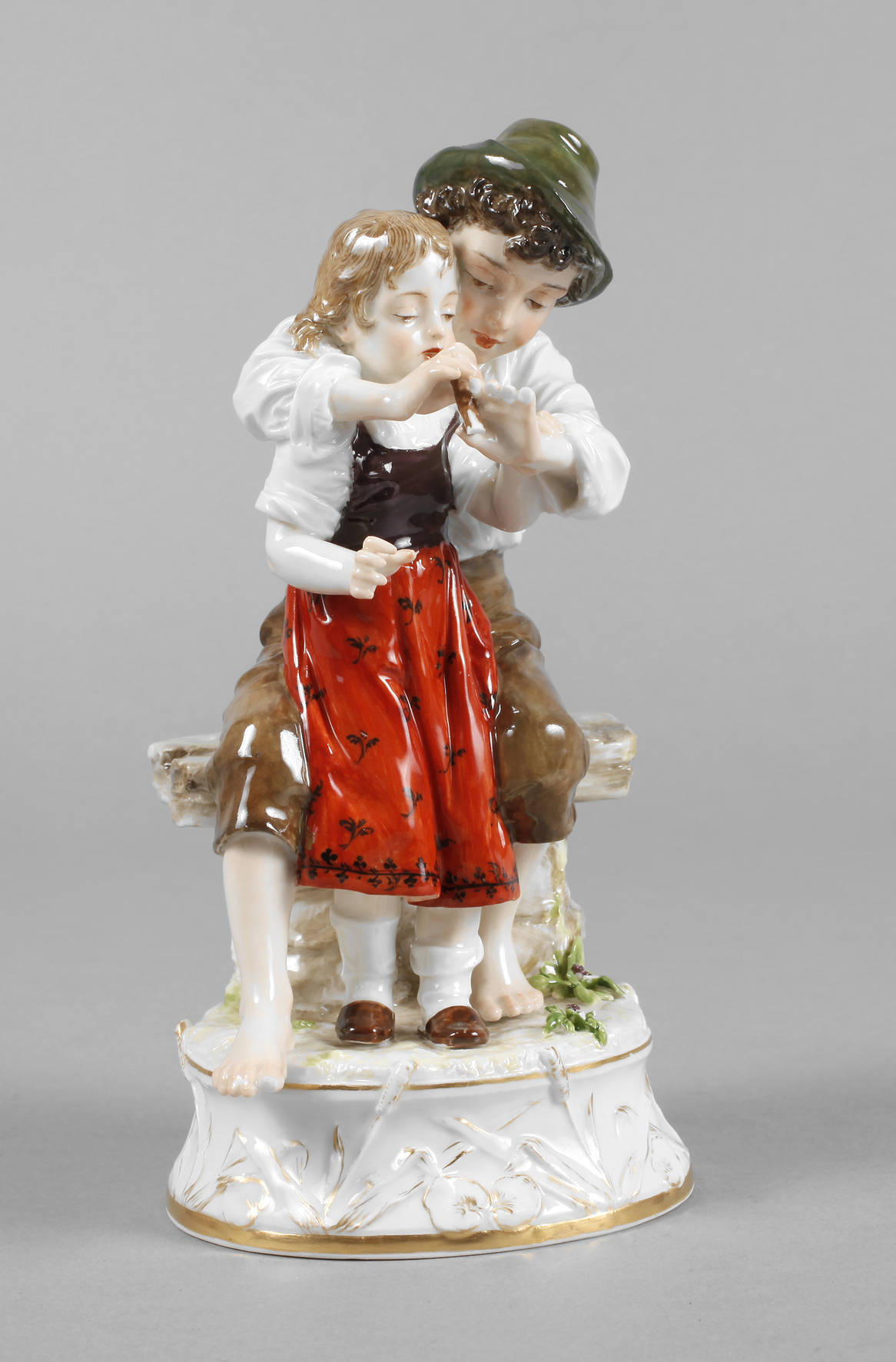 Meissen Jugendstilgruppe ”Der Flötenunterricht”