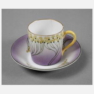 Nymphenburg Mokkatasse Jugendstil