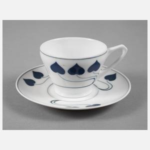 Rosenthal Tasse ”Stehende Herzen”