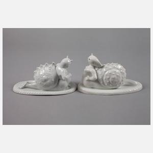 Schneckenfrau und Schneckenmann