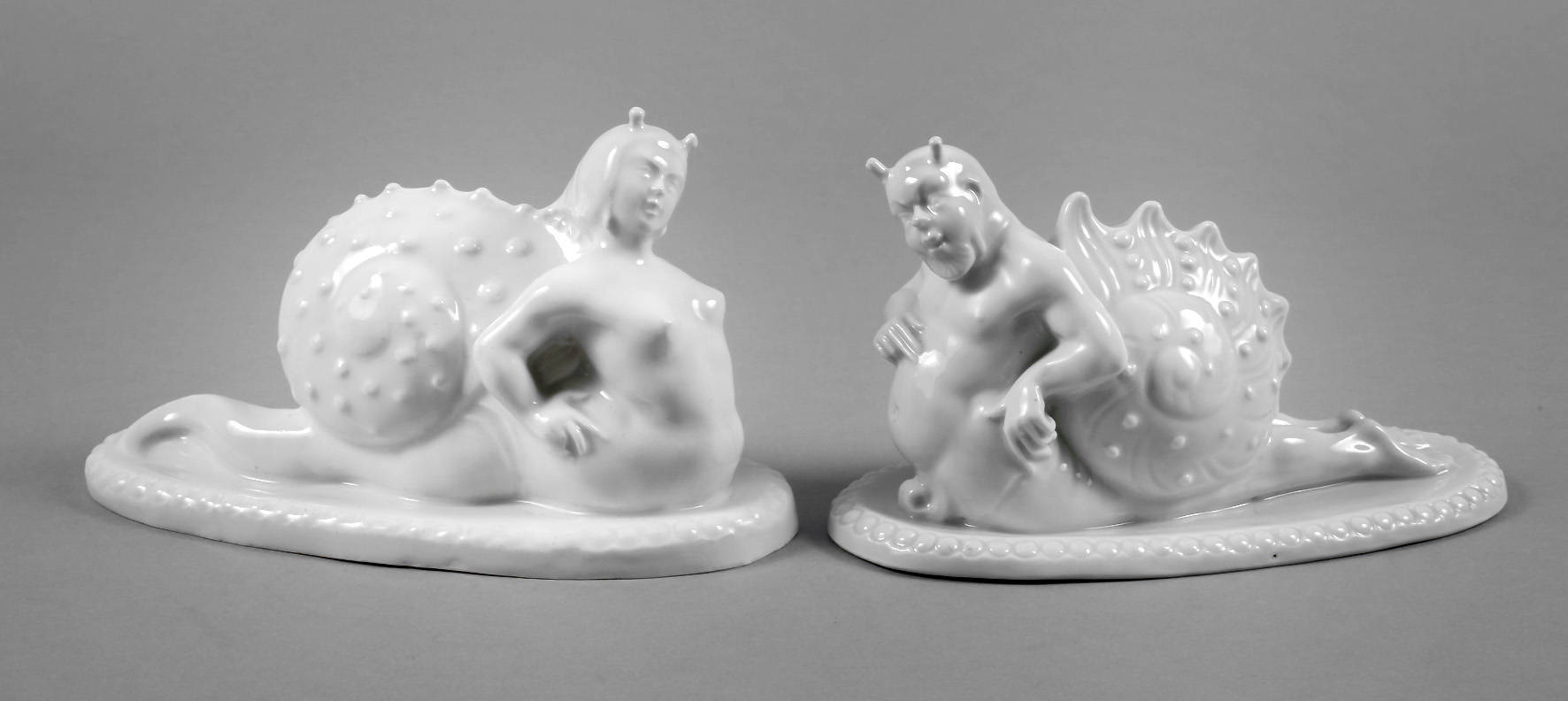 Schneckenfrau und Schneckenmann