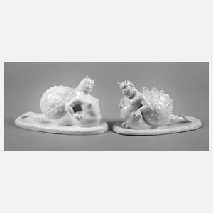 Schneckenfrau und Schneckenmann