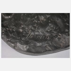 Niederlösnitz/Dresden Große Figur reitender Indianer