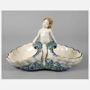 Kabarettschale Mädchen mit Muscheln