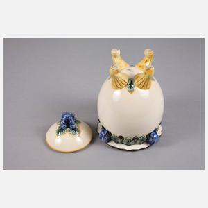 Karlsruhe Deckeldose in Eiform