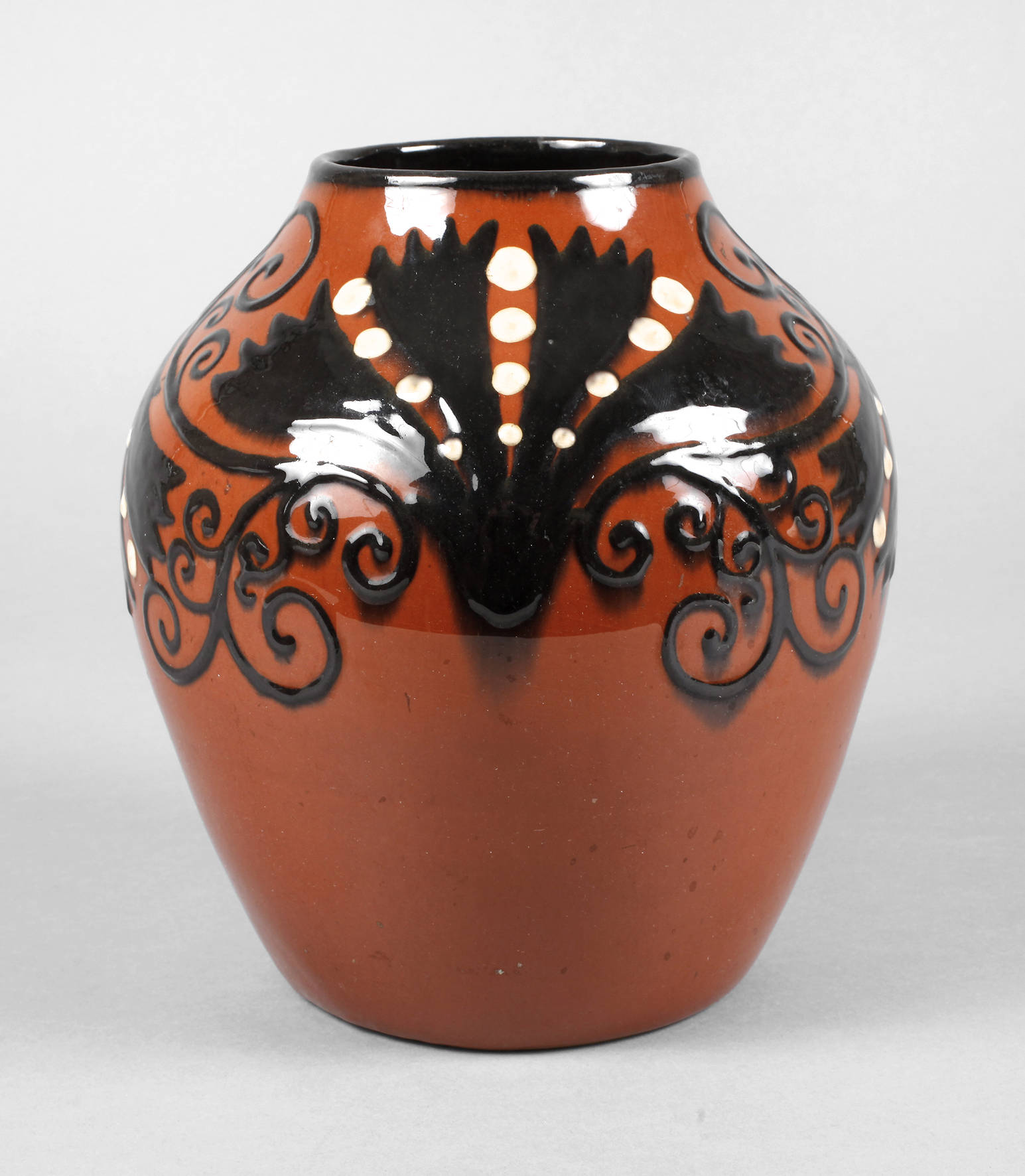 Tonwerke Kandern Vase Schlickerdekor
