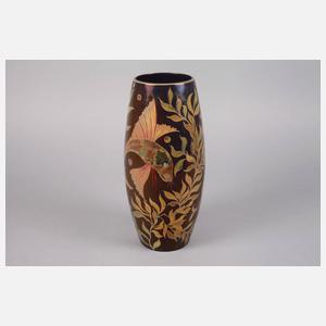 Zsolnay Pecs Jugendstilvase Fischdekor