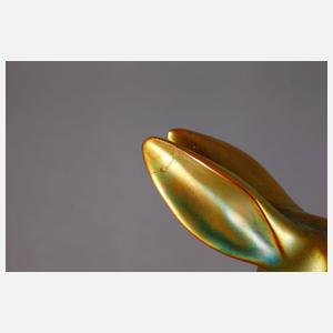 Zsolnay Pecs Schale mit Hasen