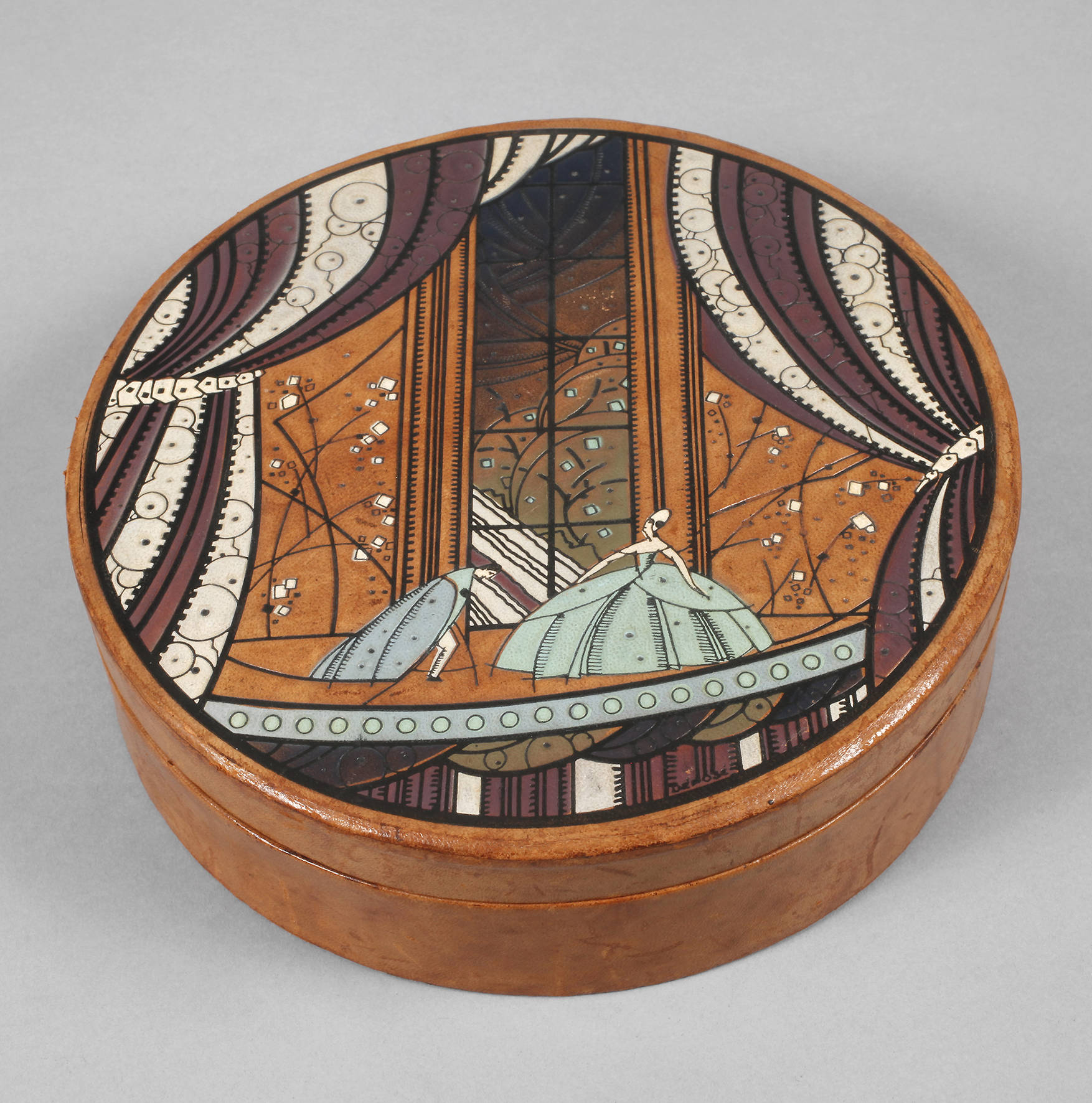 Lederschatulle Art déco