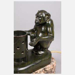 Figürliche Tischlampe Max le Verrier