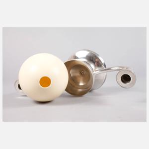 Christofle & Cie. Tischlampe mit Straußenei