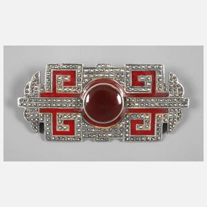 Markasiten Brosche Art déco