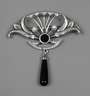 Silberbrosche Art déco