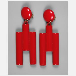 Paar Designohrhänger Kunstoff