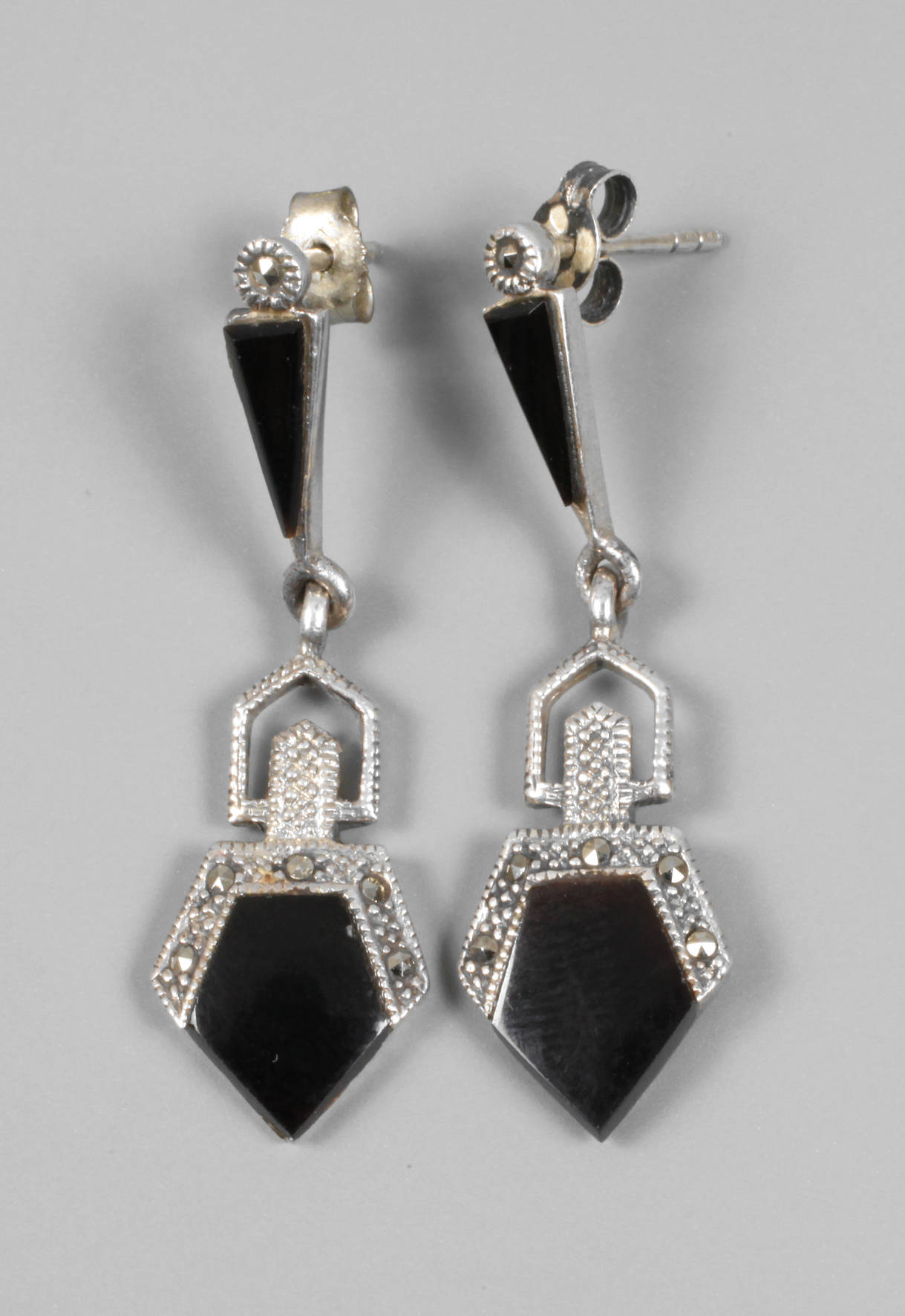 Paar Ohrstecker Art déco